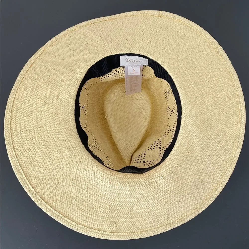 Brixton Joanna IV Natural Straw Hat Sz 7 / S (fits M) Vacation Sprint Break Boho